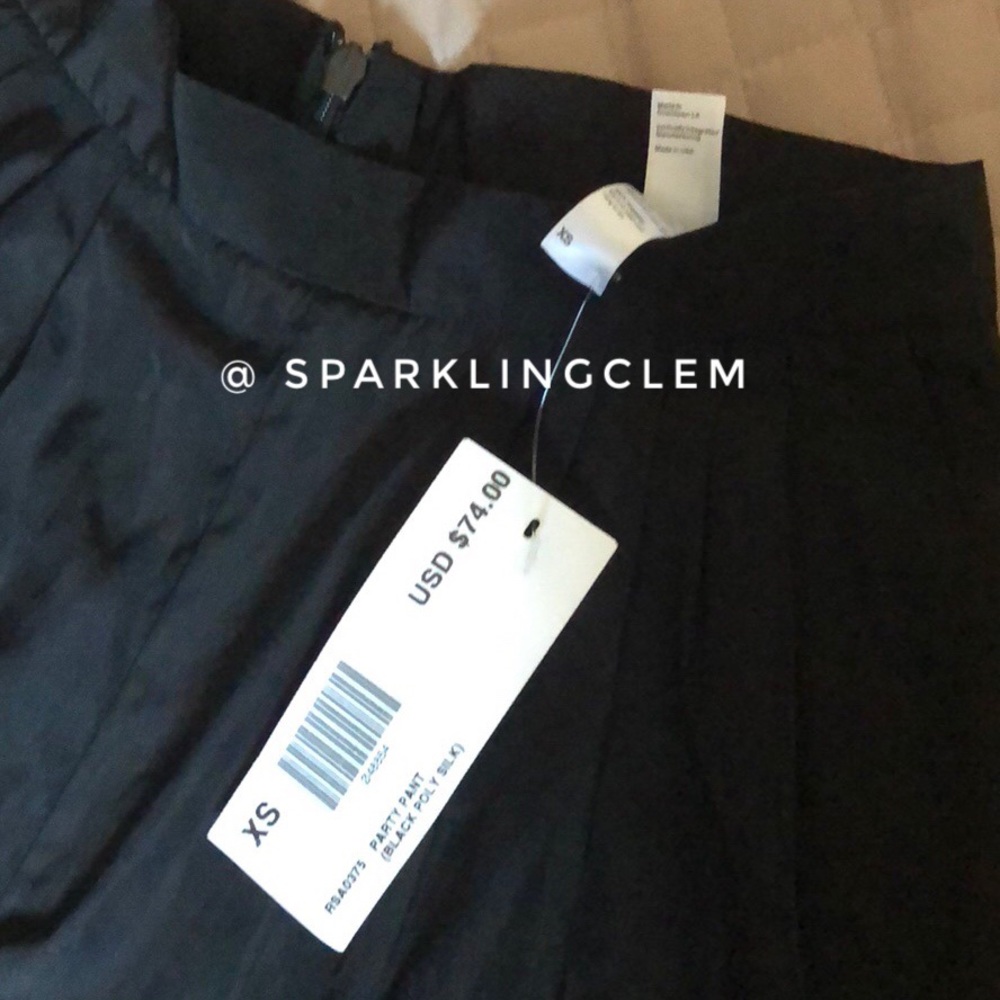 NWT American Apparel Party Pant (Black XS) - Picture 5 of 6